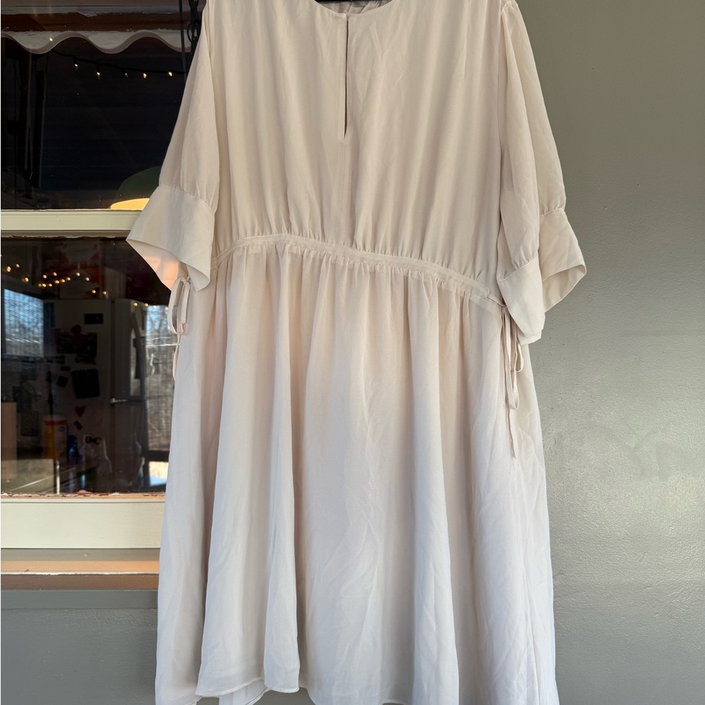 H&M Cream Midi Dress